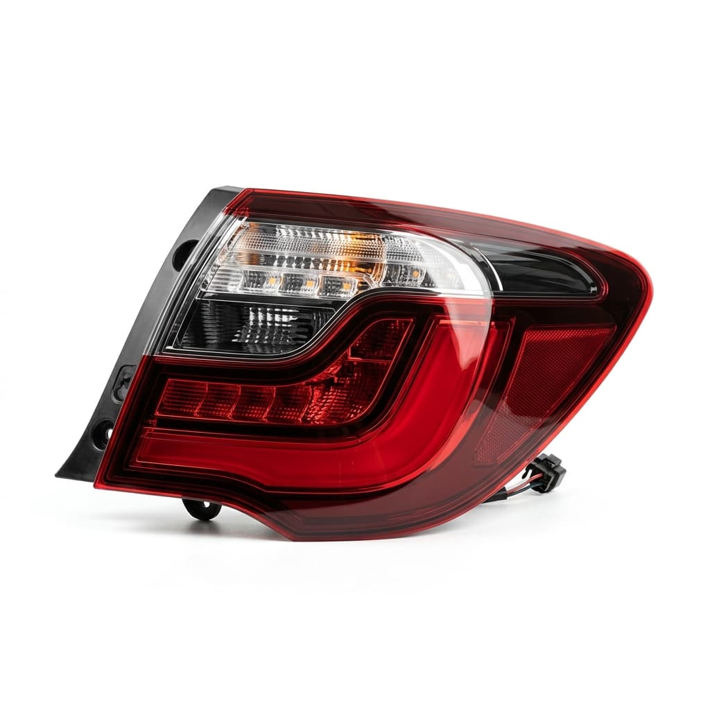 Depo Feux Arrière Assemblage Rouge Chromé (Paire)