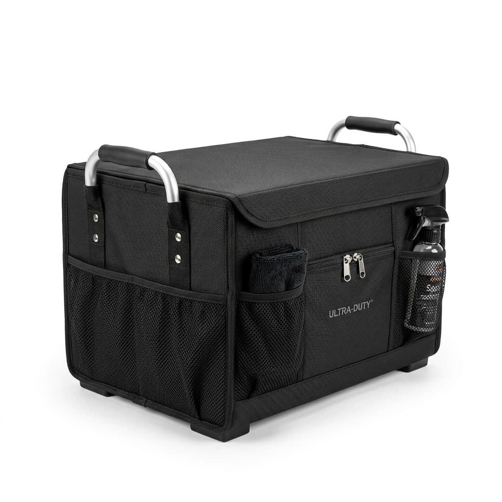 Organiseur de Coffre Pliable Renforcé 60L avec Couvercle vue 2