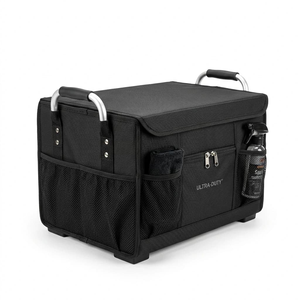 Organiseur de Coffre Pliable Renforcé 60L avec Couvercle