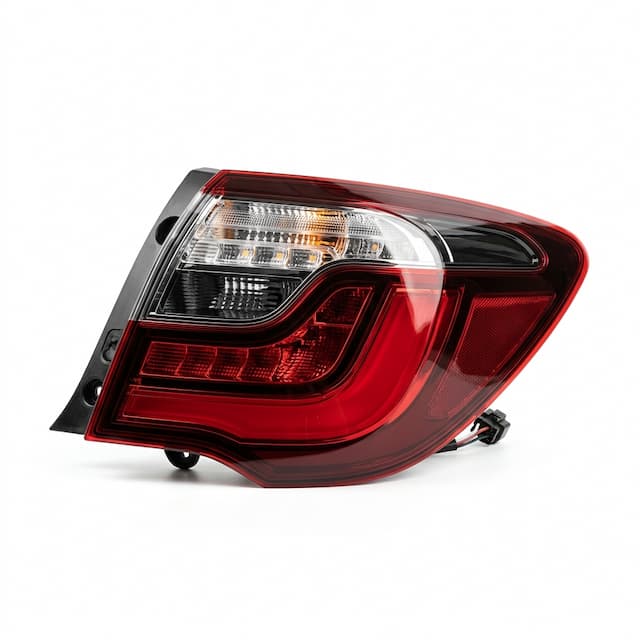 Depo Feux Arrière Assemblage Rouge Chromé (Paire)